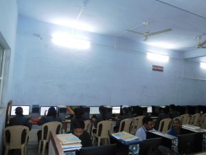 Students performing practicals in Computer Center